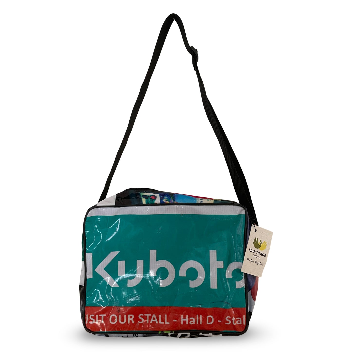 Messenger Bag med lynlås og foer