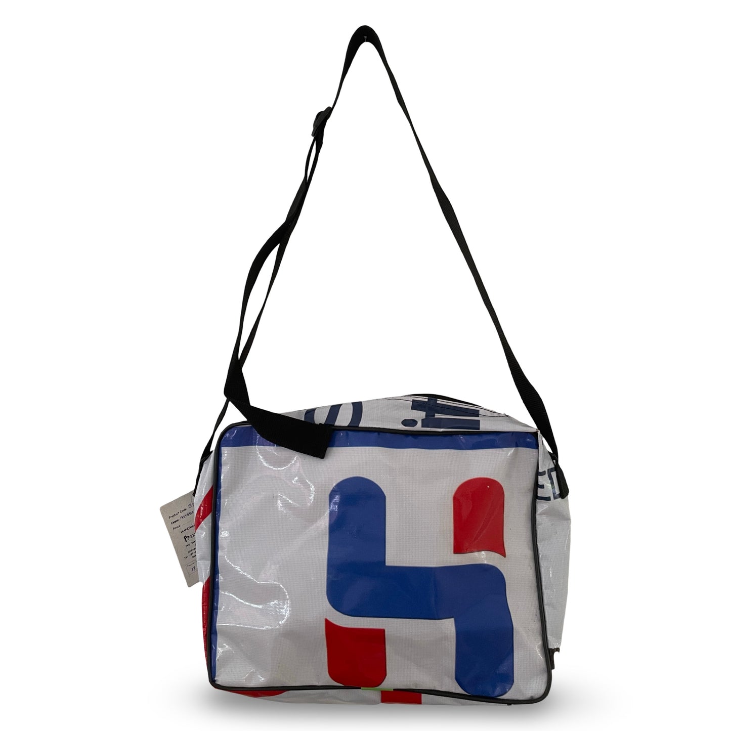 Messenger Bag med lynlås og foer