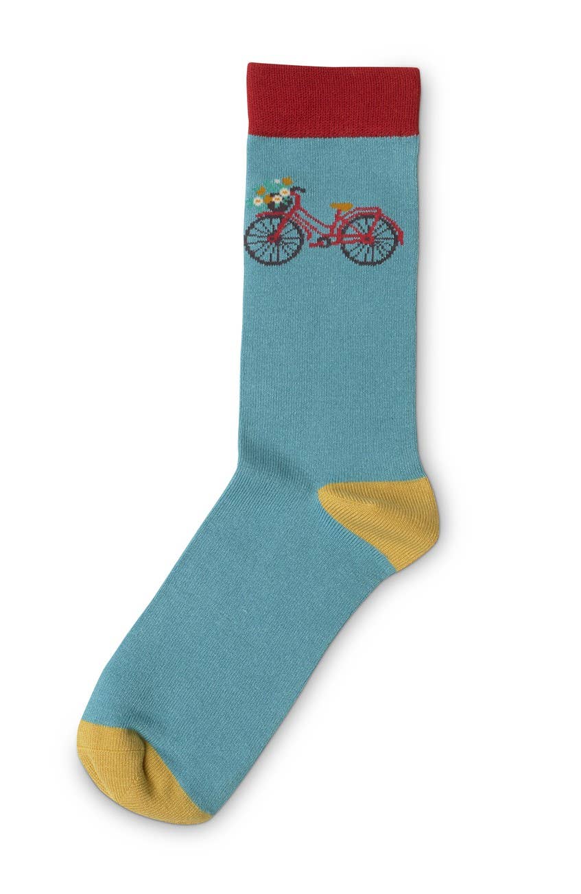 Strømper - Bike Teal (str. 37-40)