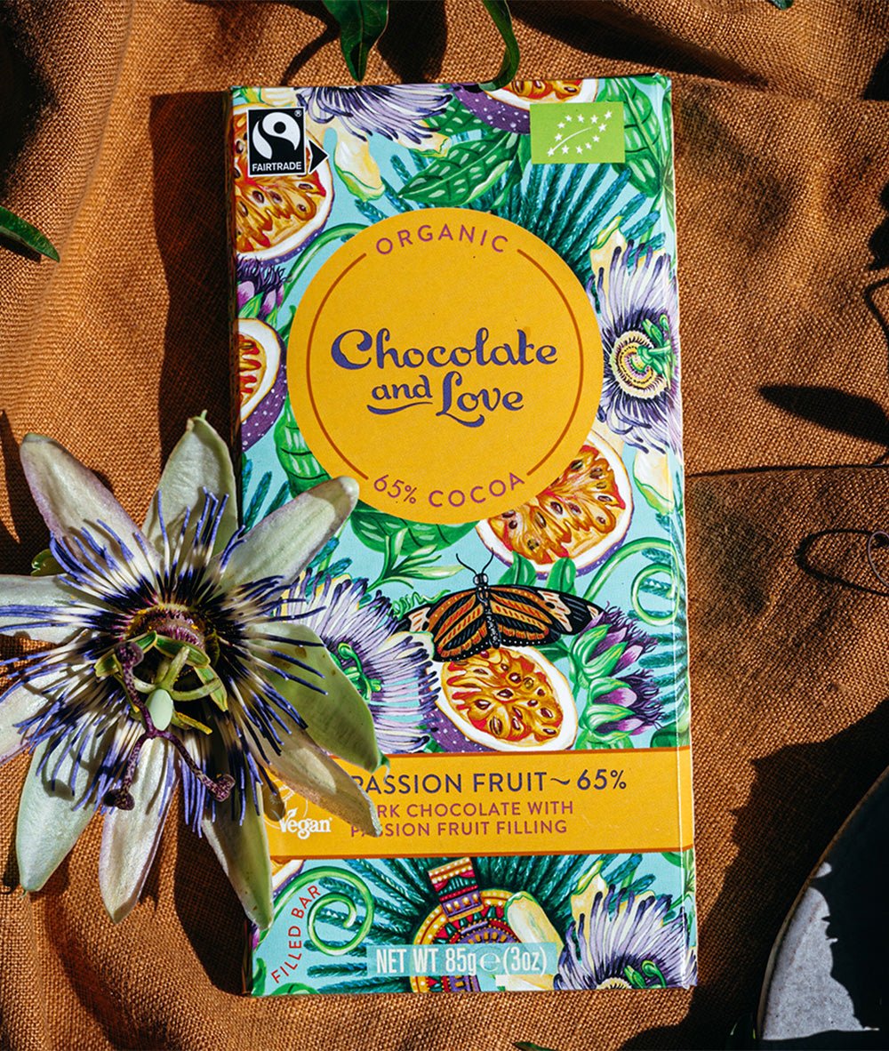 C&L 65% mørk chokolade med passionfrugtfyld