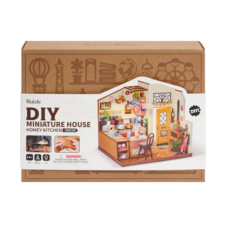 Miniature House Kit -Cozy Kitchen