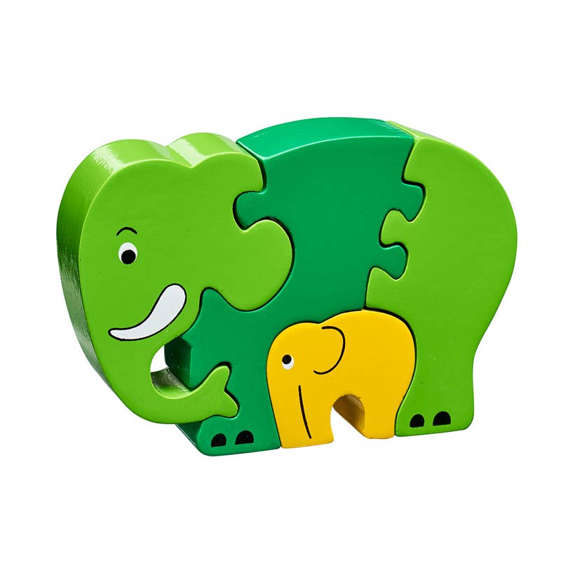 Elefant med unge, puslespil