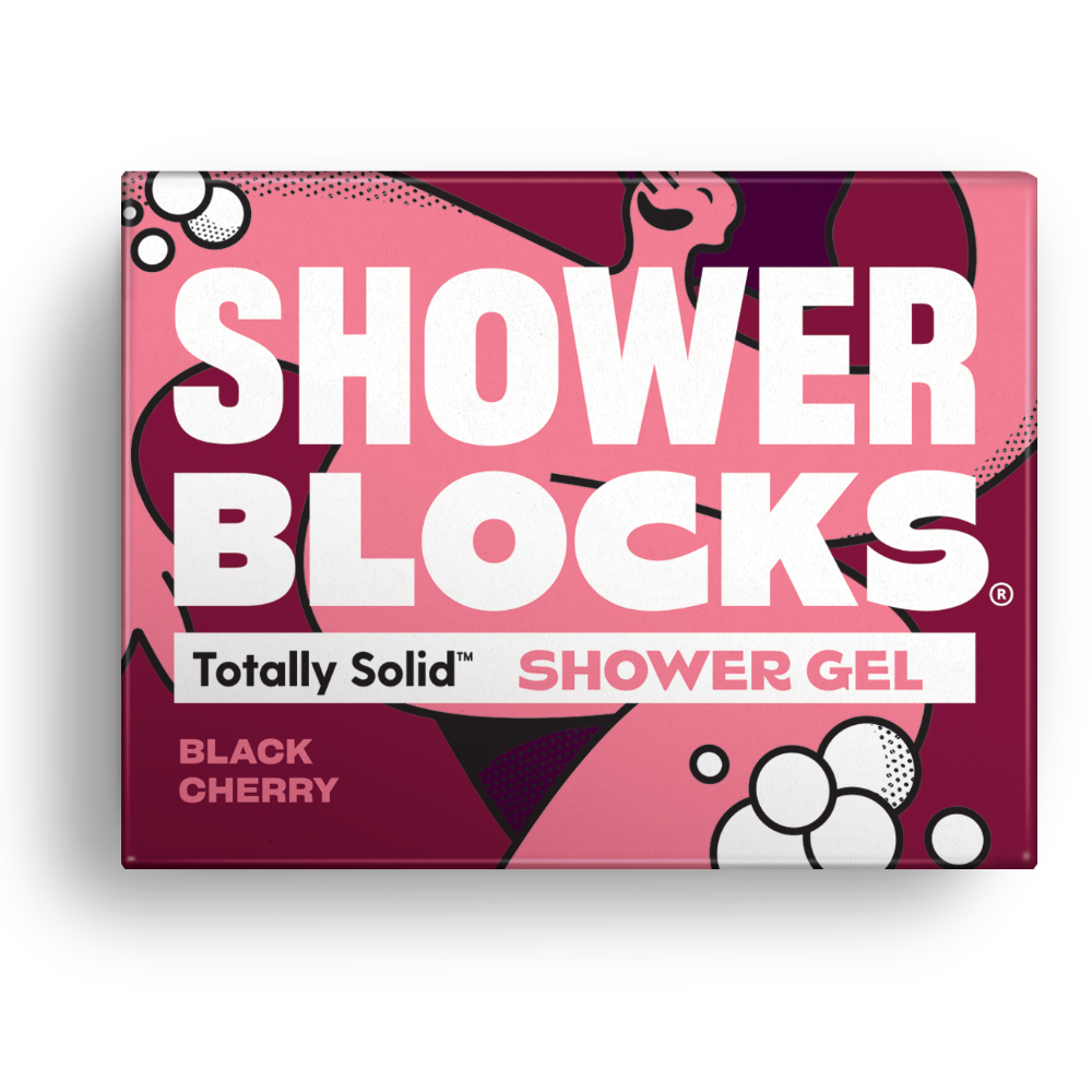 Shower block: black cherry