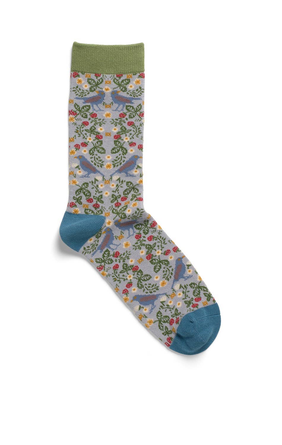 Damestrømper - fugle og blomster (str. 37 til 40)