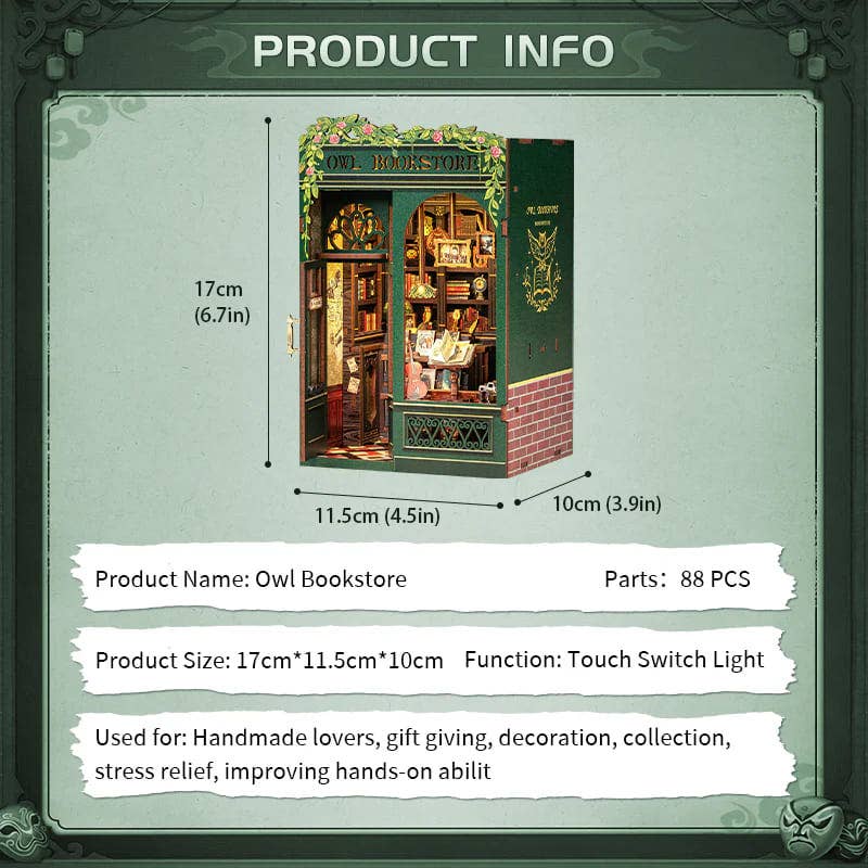 Book Nook Kit: Owl Bookstore