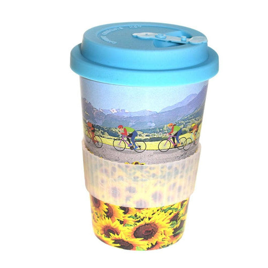 To go cup af bionedbrydelige risskaller