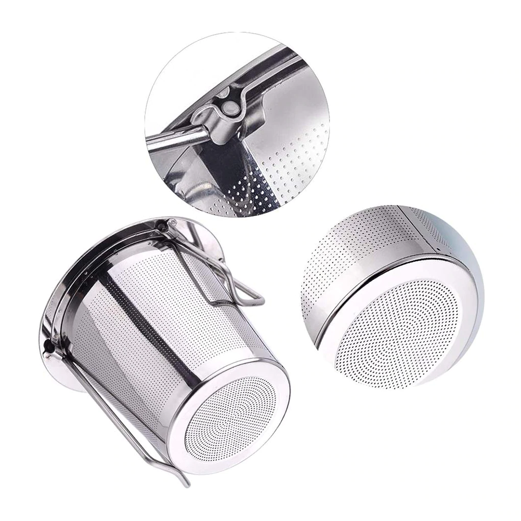 Rustfrit stål tesi med låg - foldbar