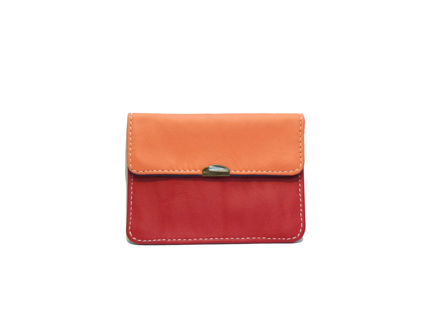 Læder pung med flere lommer