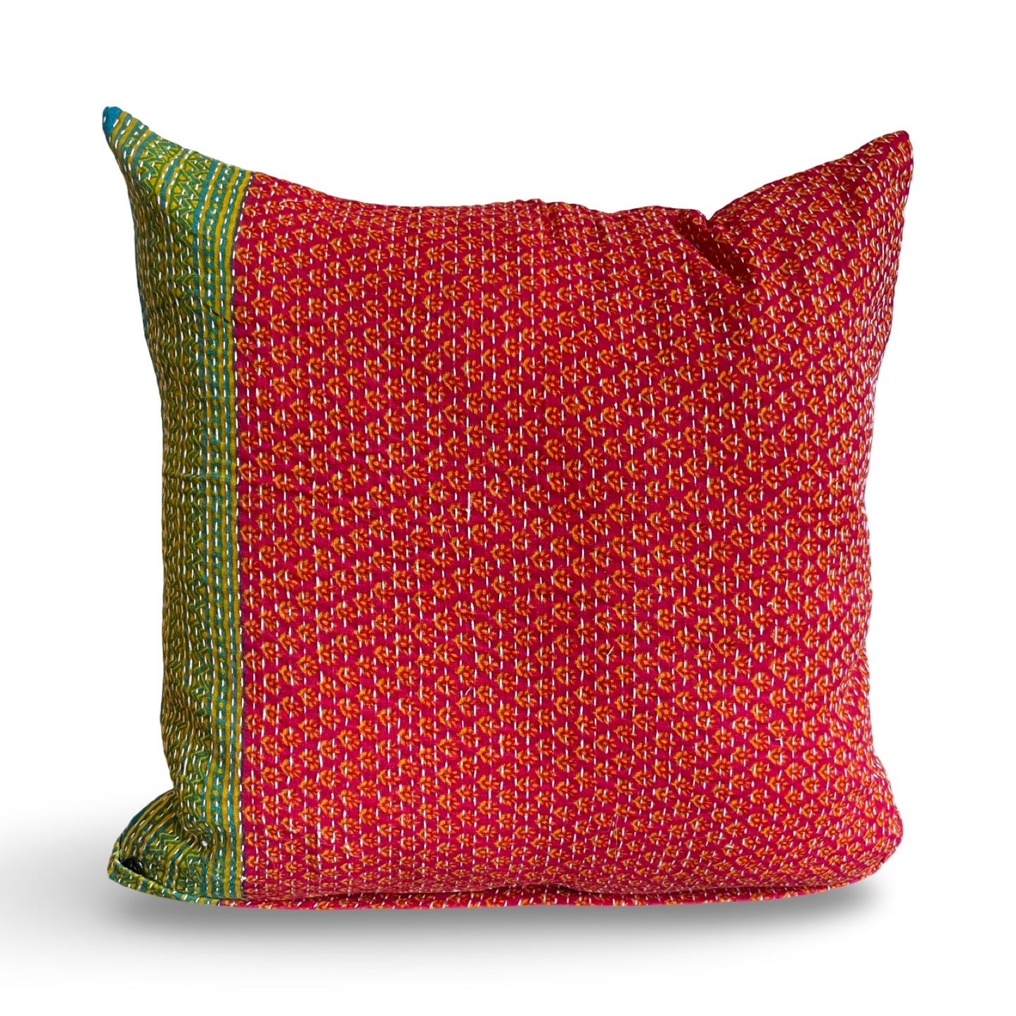 Sofapudebetræk af genbrugt sari-stof