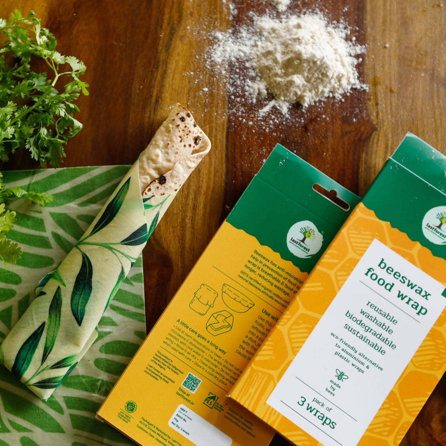 Bivoks Food Wrap (Sæt med 3)