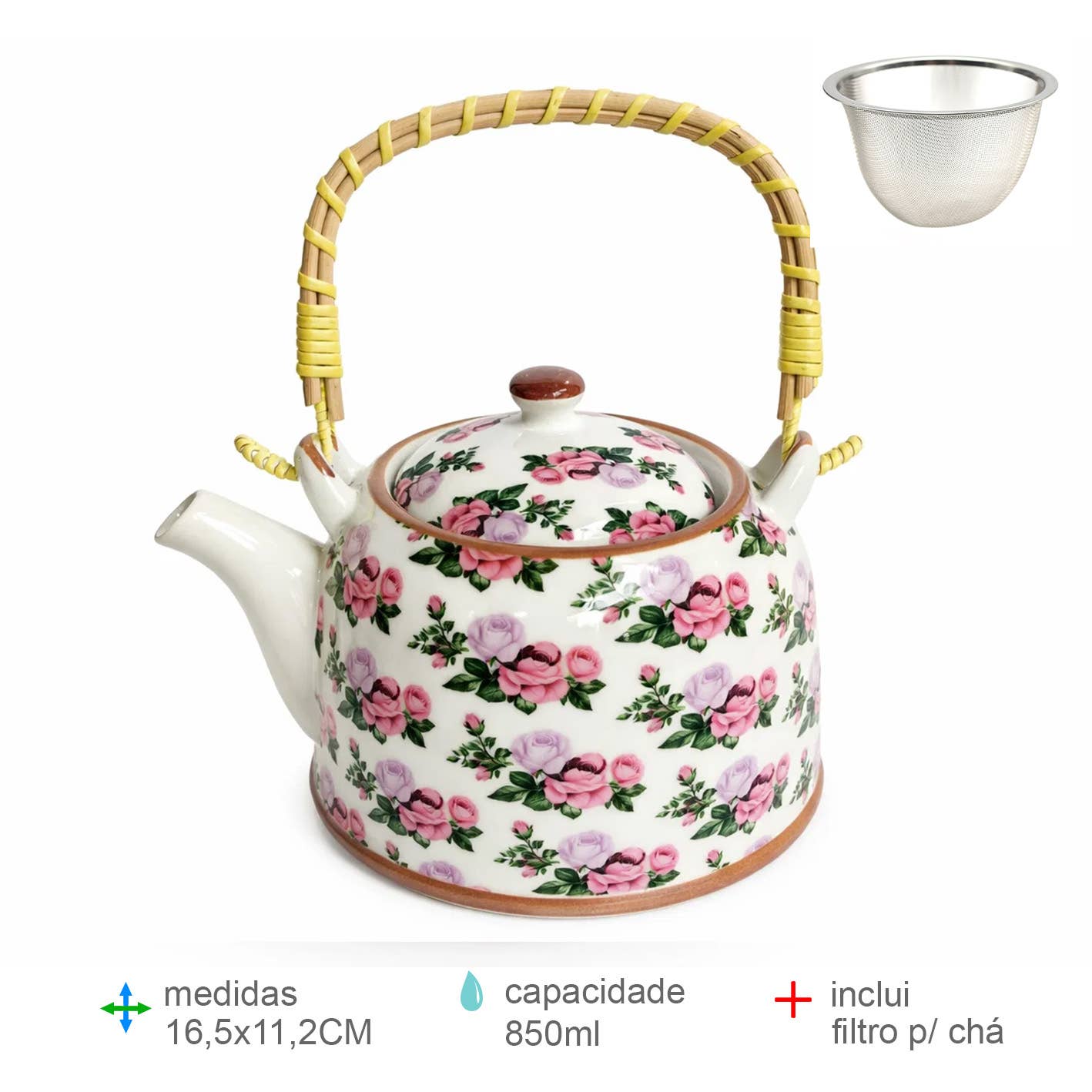 Tekande med roser