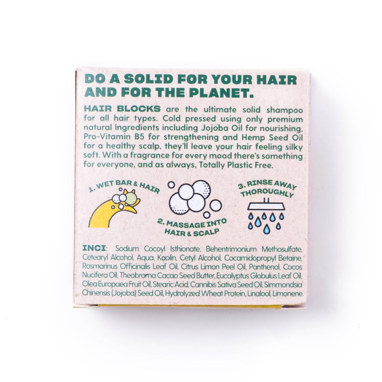 Hair Blocks -fast shampoo bar - citron & rosmarin