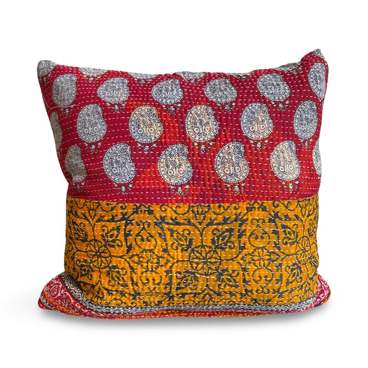 Sofapudebetræk af genbrugt sari-stof