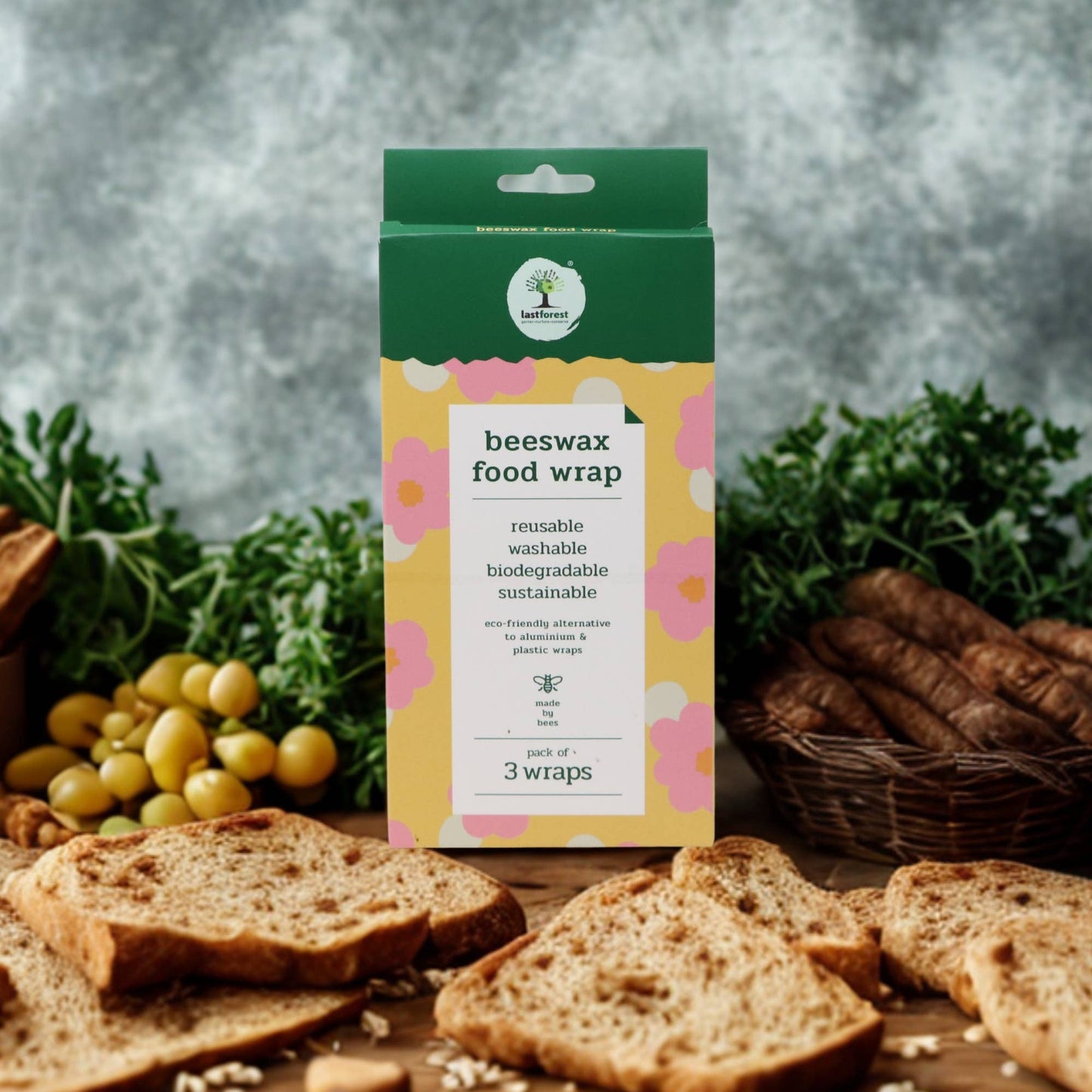 Bivoks Food Wrap (Sæt med 3)