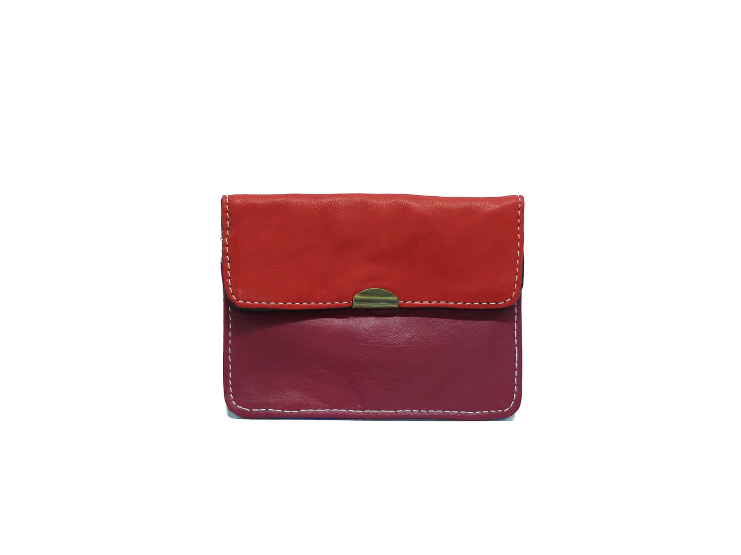 Læder pung med flere lommer