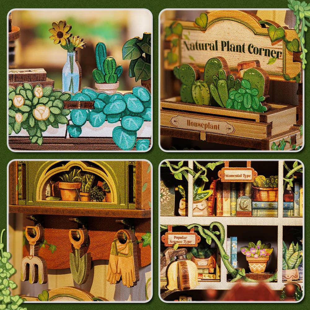 Book Nook Kit: Green Life Boghandel