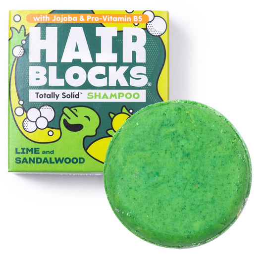 Hair Blocks - fast shampoo bar - lime og sandeltræ