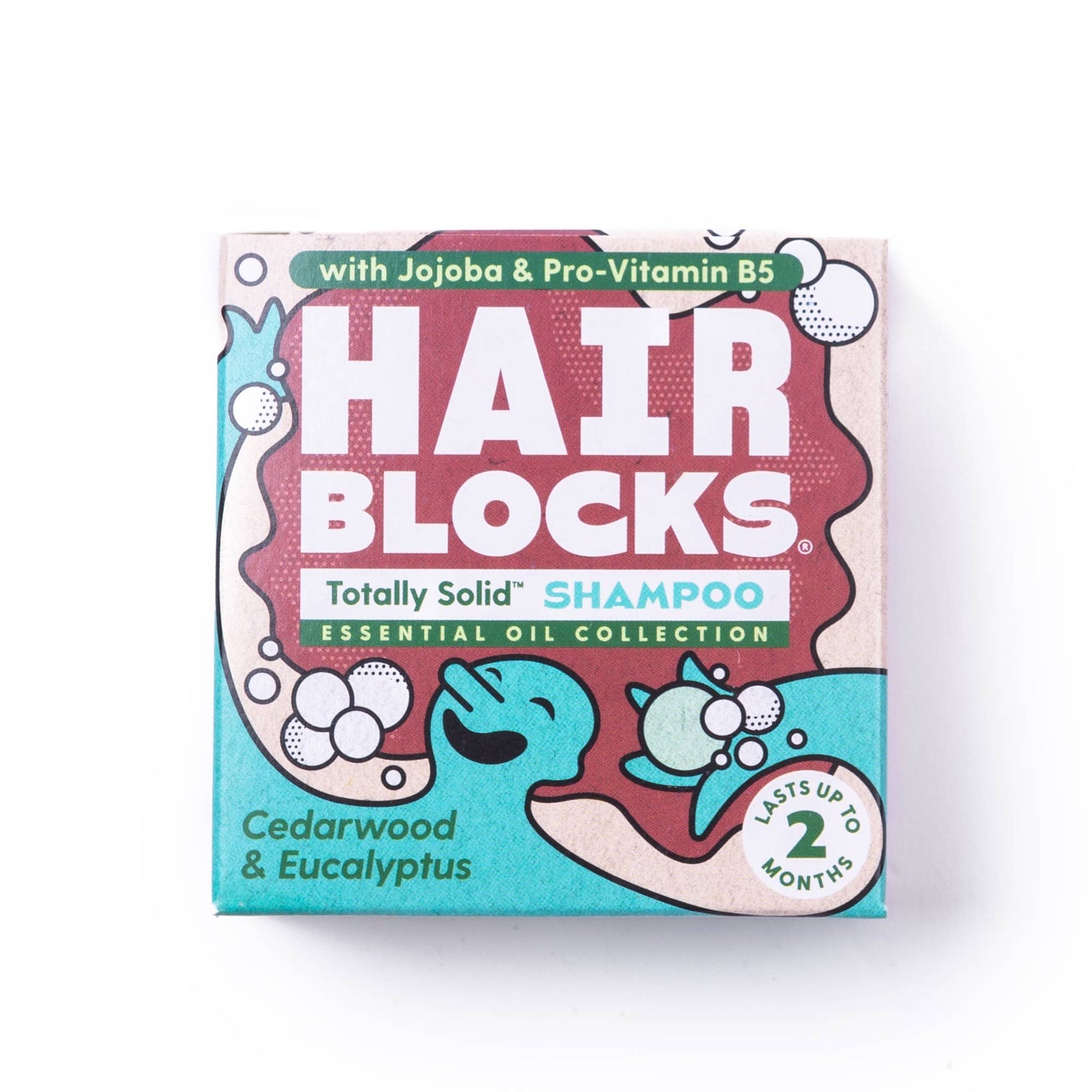 Hair Blocks - fast shampoo bar - cedertræ & eucalyptus