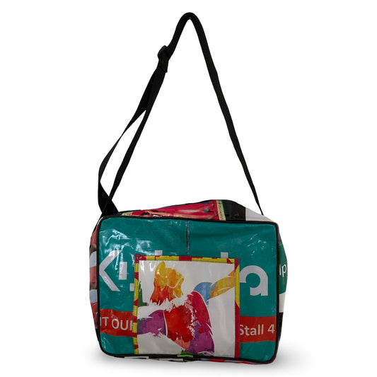 Messenger Bag med lynlås og foer