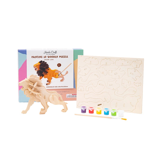 3D wooden puzzle, Lion