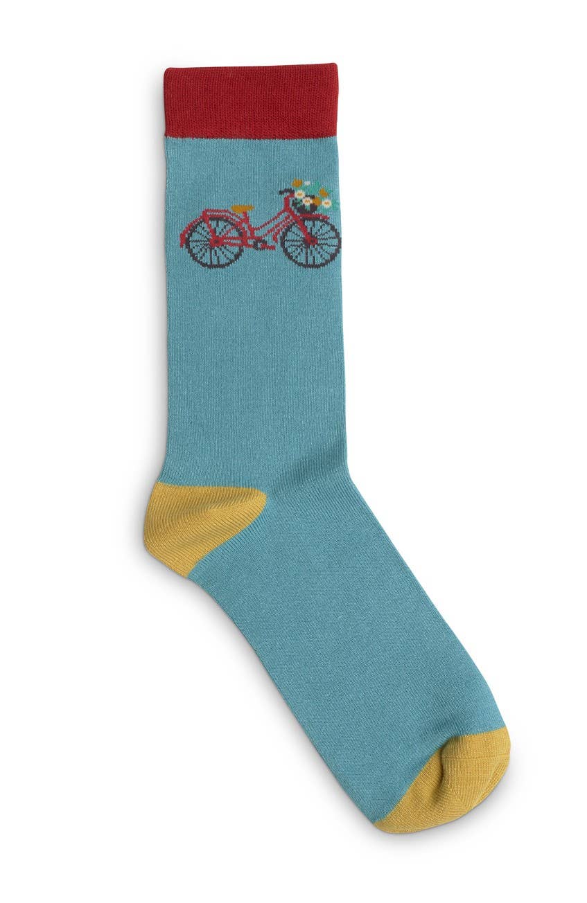 Strømper - Bike Teal (str. 37-40)