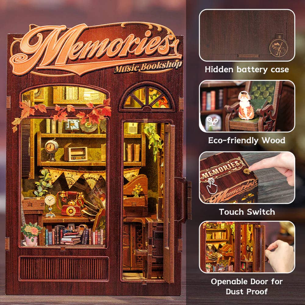 Book Nook Kit: Memories Music Bookshop