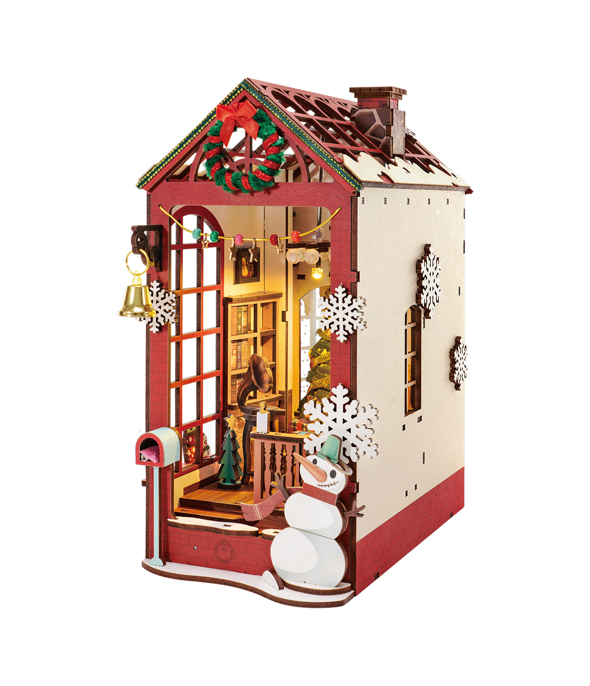 Book Nook Kit: Christmas indoor scene