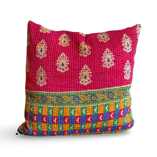 Sofapudebetræk af genbrugt sari-stof