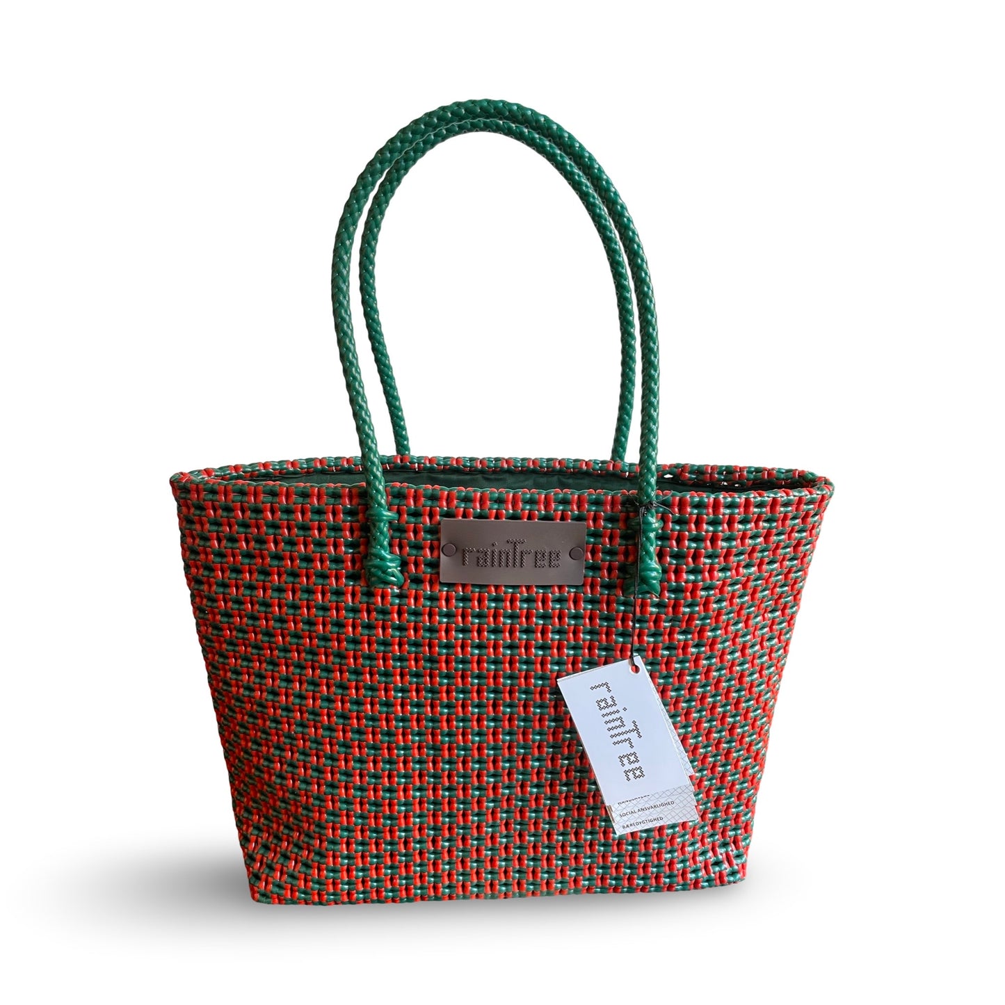 NYHED 2026  Raintree taske - Donna green/Orange (med foer)