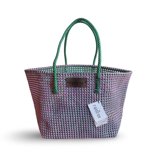 NYHED 2026  Raintree taske - Family grøn/rosa