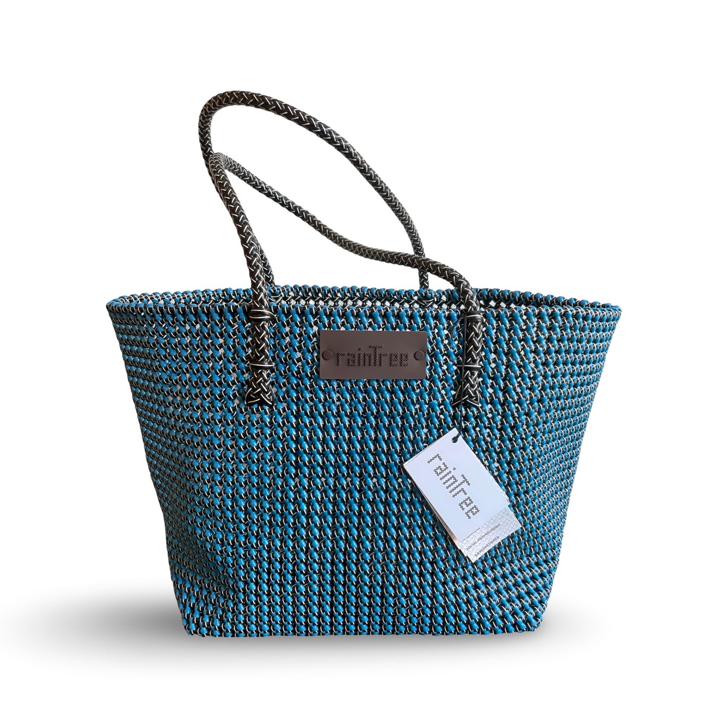 NYHED 2026  RainTree taske -  Family Light Blue/black/white