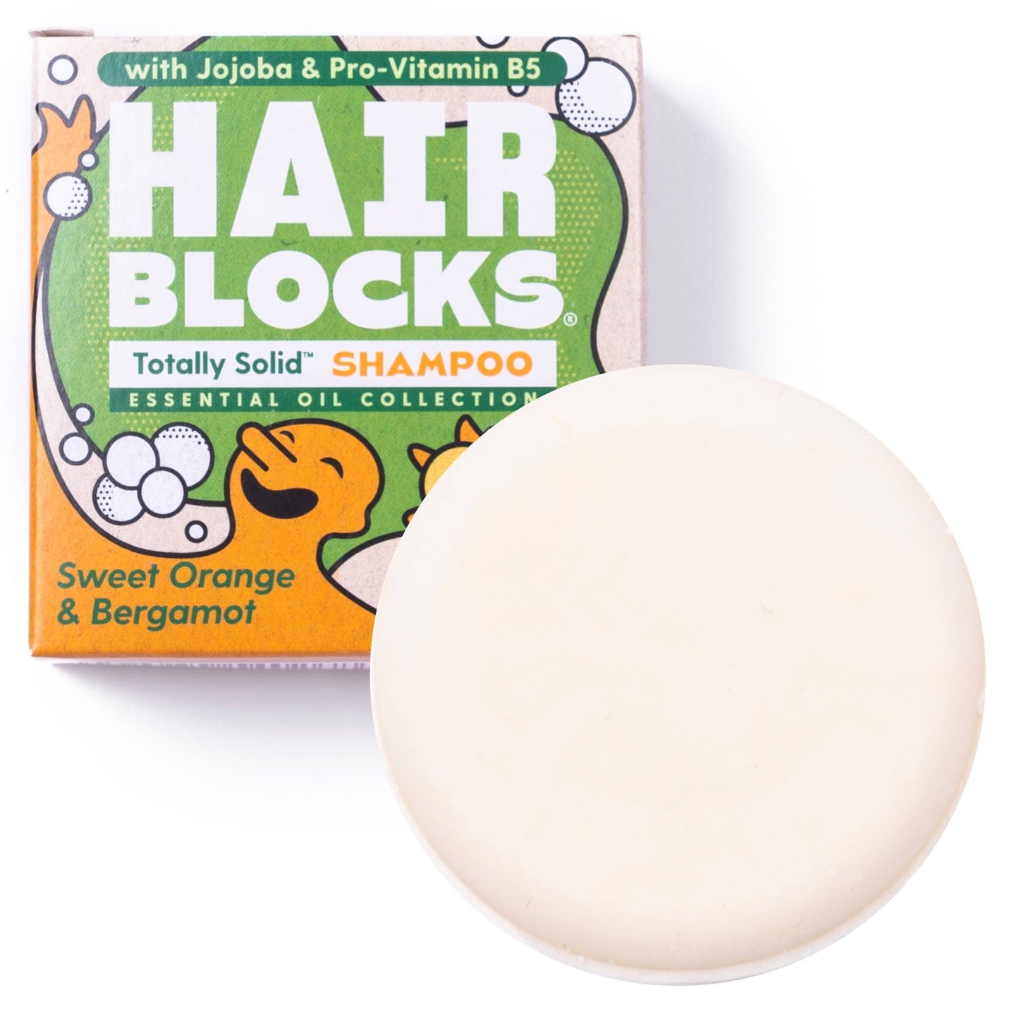 Hair Blocks - fast shampoo bar - orange & bergamot