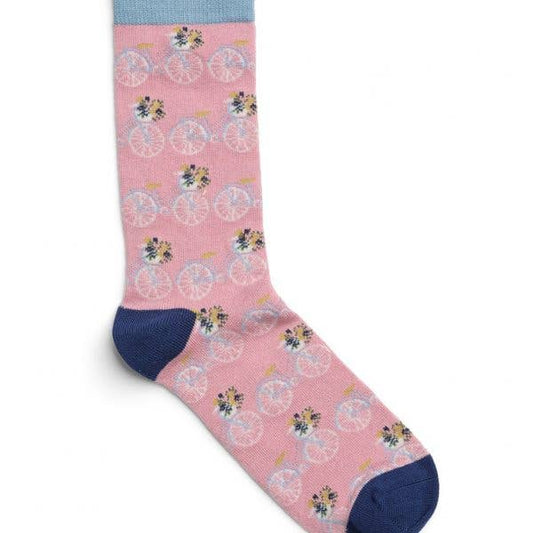 Strømper - bike pink (str. 37-40)