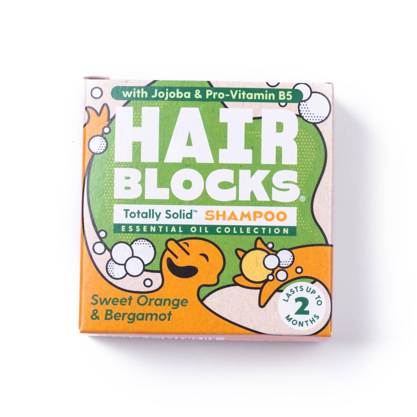 Hair Blocks - fast shampoo bar - orange & bergamot