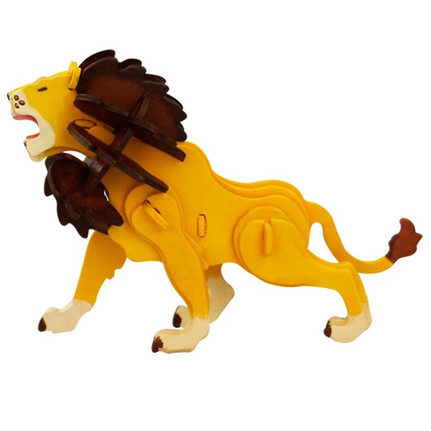 3D wooden puzzle, Lion