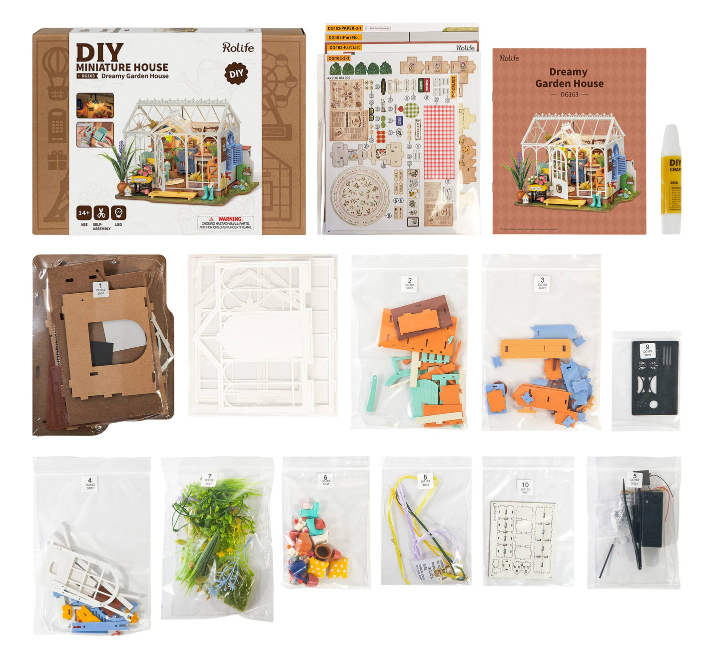Miniature House Kit: Dreamy Garden House