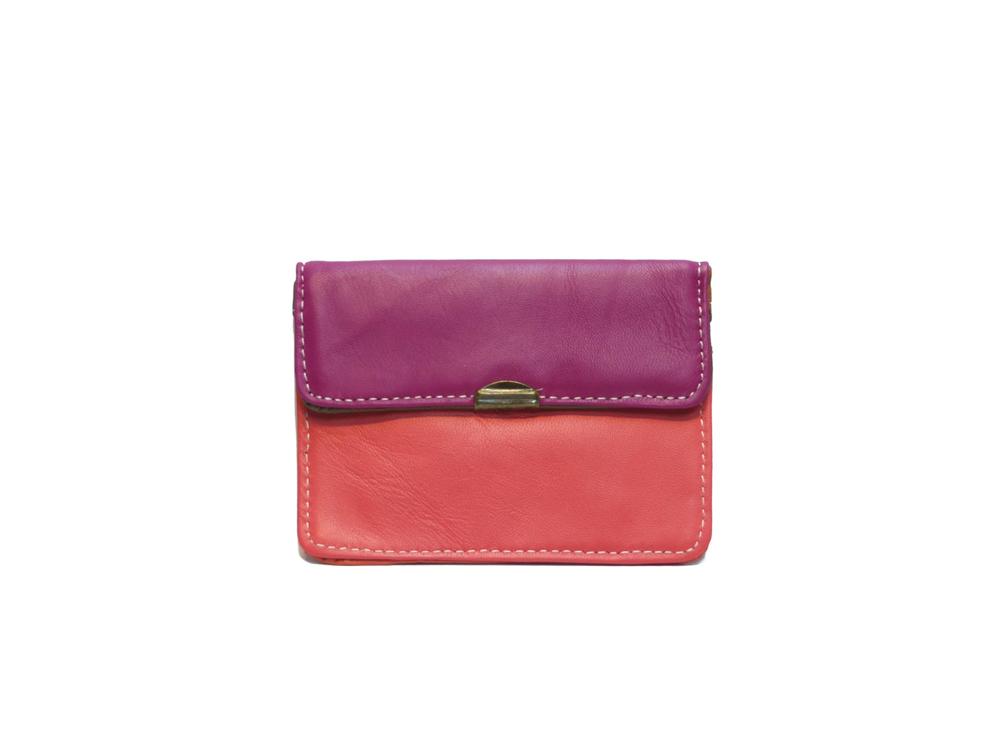 Læder pung med flere lommer