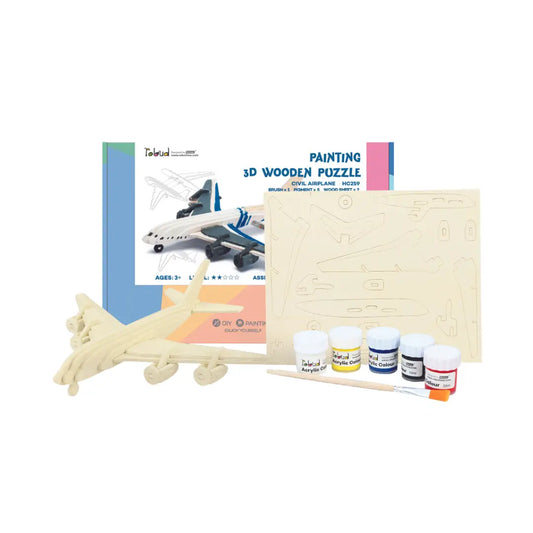 3D wooden puzzle,  Airplane
