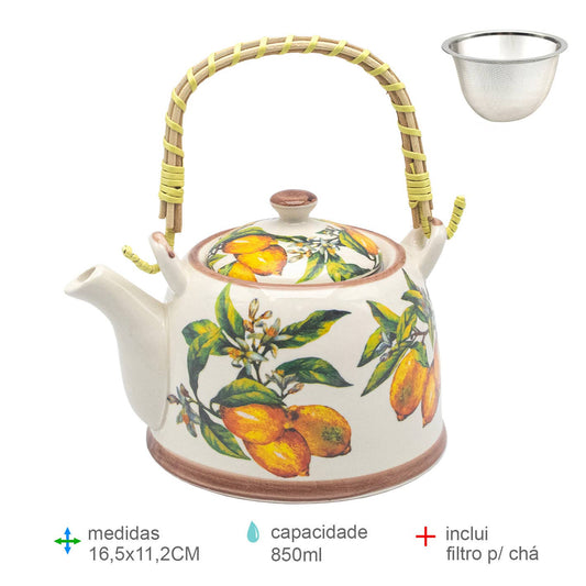 Tekande med citronmotiv