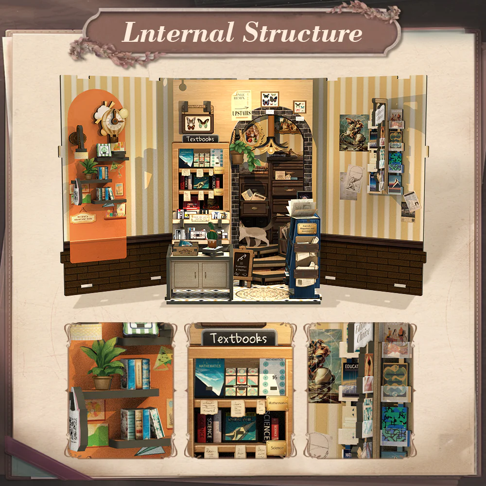 Book Nook Kit: The Scholar's Bookstore